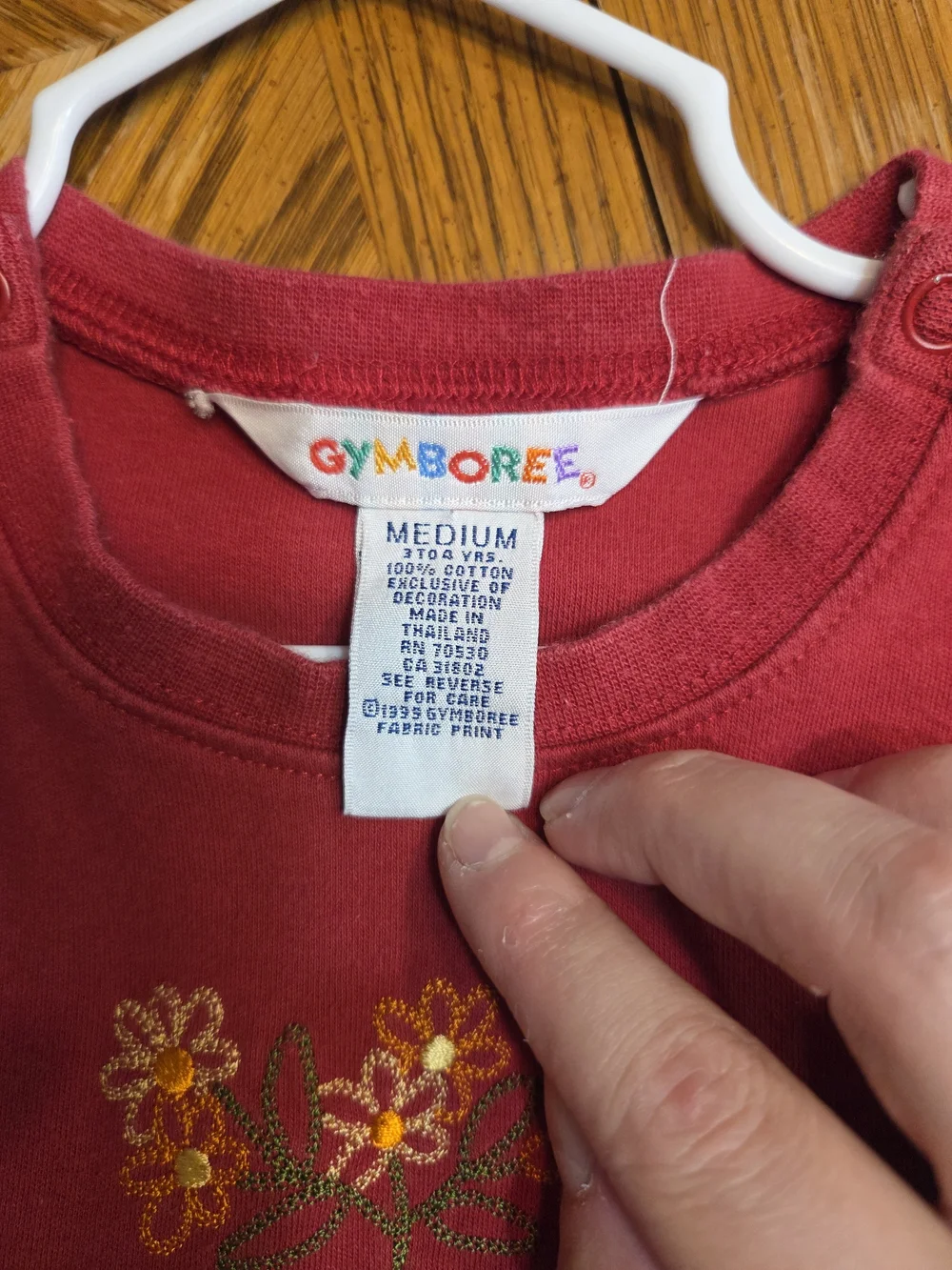 Gymboree Knit Dress with Floral Embroidery